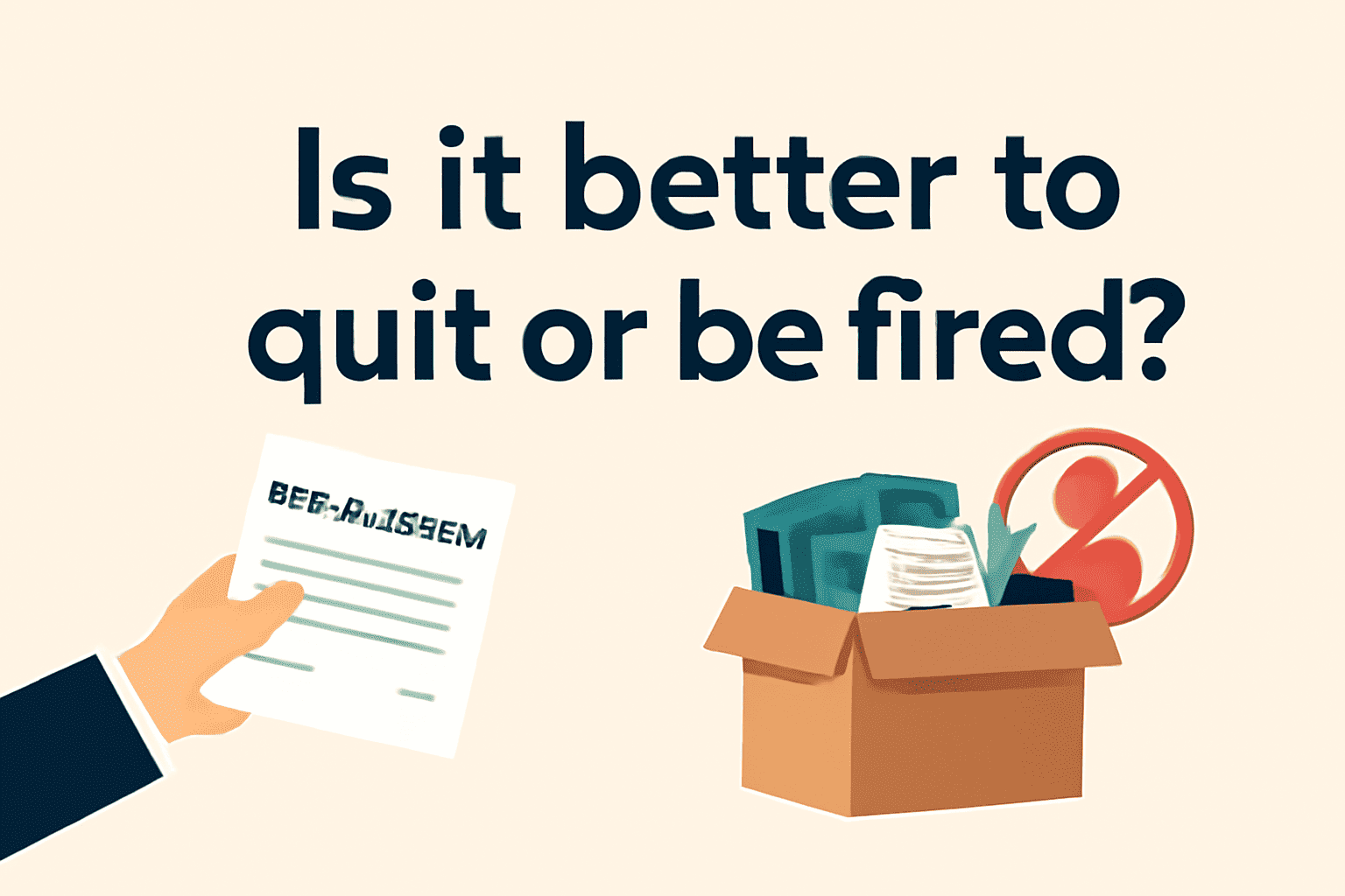 is it better to quit or be fired