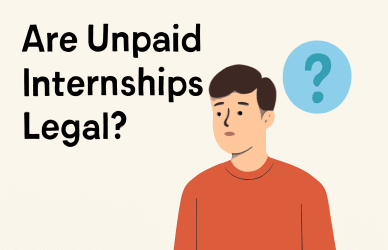 are unpaid internship is legal